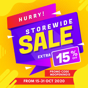 Shop Now!! Enjoy Storewide extra 15% discount!!!
